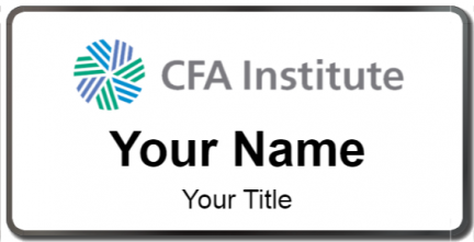 Custom name badges for CFA Institute