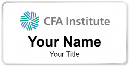 Custom name badges for CFA Institute