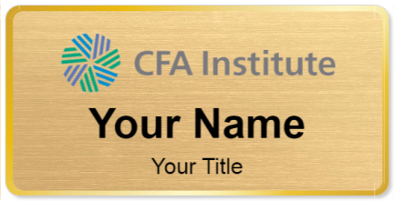 Custom name badges for CFA Institute