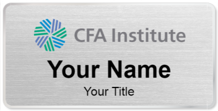 Custom name badges for CFA Institute