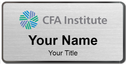 Custom name badges for CFA Institute