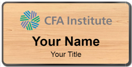 Custom name badges for CFA Institute