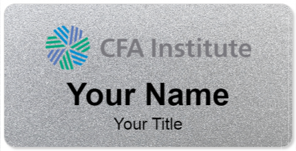 Custom name badges for CFA Institute