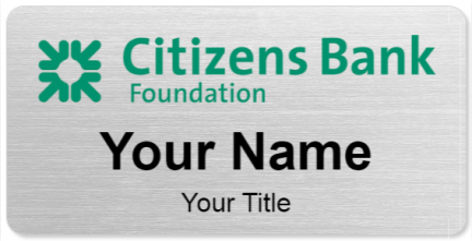 Custom name badges for Citizens Bank Foundation