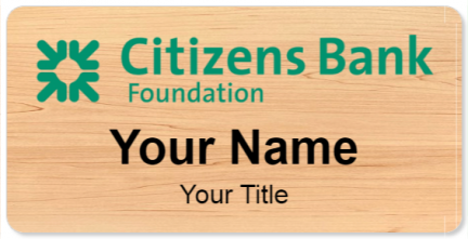 Custom name badges for Citizens Bank Foundation
