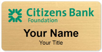 Custom name badges for Citizens Bank Foundation