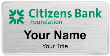 Custom name badges for Citizens Bank Foundation