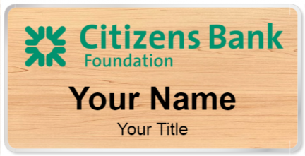 Custom name badges for Citizens Bank Foundation