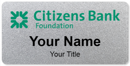 Custom name badges for Citizens Bank Foundation