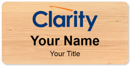 Custom name badges for Clarity
