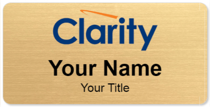 Custom name badges for Clarity