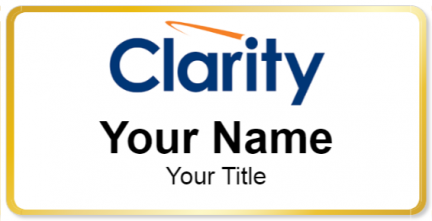 Custom name badges for Clarity