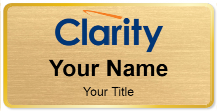 Custom name badges for Clarity