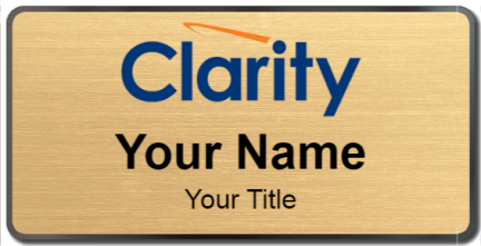 Custom name badges for Clarity
