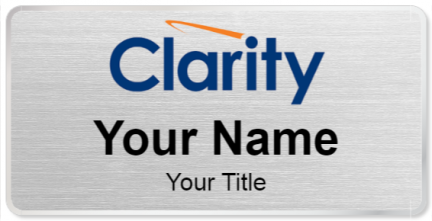 Custom name badges for Clarity