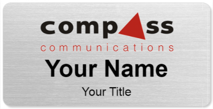 Custom name badges for Compass Communications