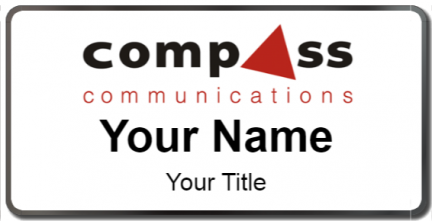 Custom name badges for Compass Communications