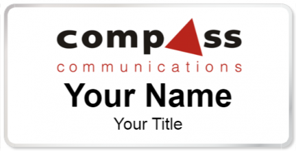 Custom name badges for Compass Communications