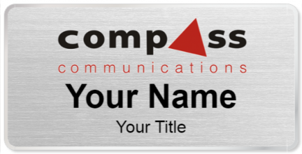 Custom name badges for Compass Communications