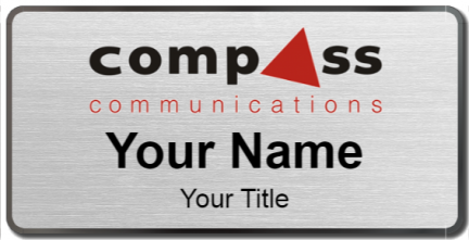 Custom name badges for Compass Communications