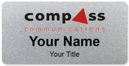Custom name badges for Compass Communications