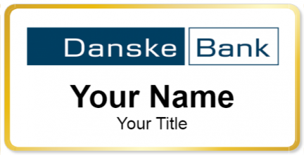 Custom name badges for Danske bank