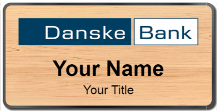 Custom name badges for Danske bank