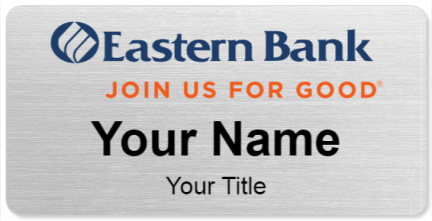 Custom name badges for Eastern Bank