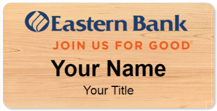 Custom name badges for Eastern Bank