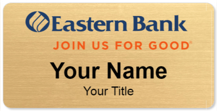 Custom name badges for Eastern Bank