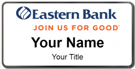 Custom name badges for Eastern Bank