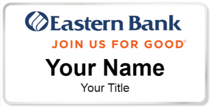 Custom name badges for Eastern Bank