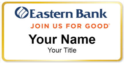 Custom name badges for Eastern Bank