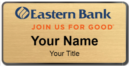 Custom name badges for Eastern Bank
