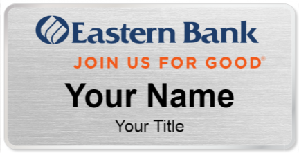 Custom name badges for Eastern Bank