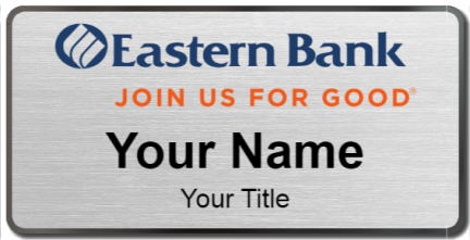 Custom name badges for Eastern Bank