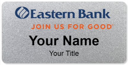 Custom name badges for Eastern Bank