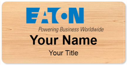 Custom name badges for Eaton