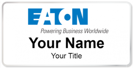 Custom name badges for Eaton