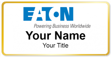 Custom name badges for Eaton