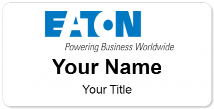 Custom name badges for Eaton