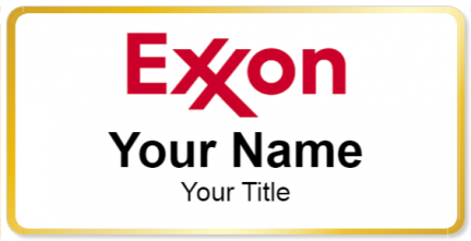 Custom name badges for Exxon