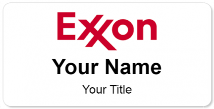 Custom name badges for Exxon