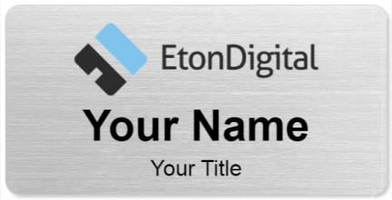 Custom name badges for Eton Digital
