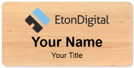 Custom name badges for Eton Digital