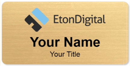 Custom name badges for Eton Digital