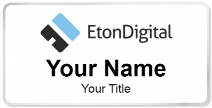 Custom name badges for Eton Digital