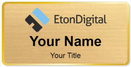 Custom name badges for Eton Digital
