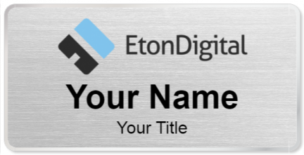 Custom name badges for Eton Digital