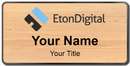 Custom name badges for Eton Digital